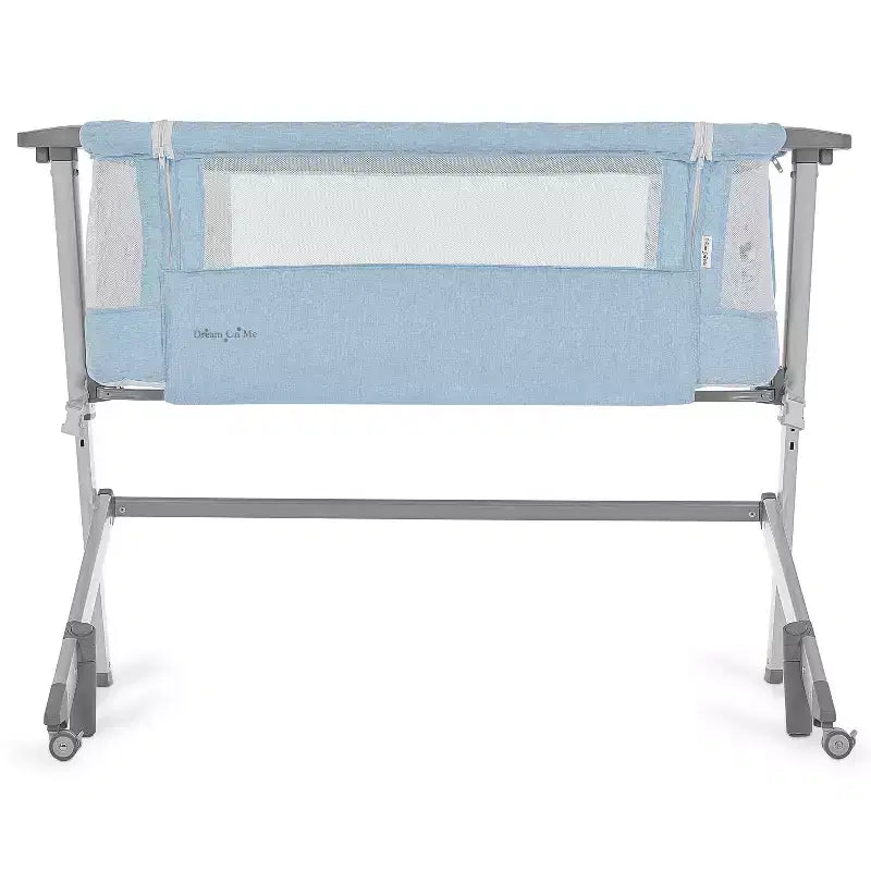 Moïse et Cododo Skylar – Bleu : Hauteur réglable, Pliable pour un transport facile, Cadre métallique