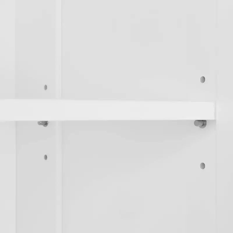 Meuble de rangement et d'organisation Brookfield à deux portes avec étagères réglables pour salle de bain et buanderie - Blanc
