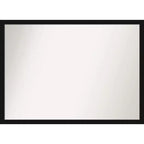 40" x 29" Non-Beveled Avon Black Narrow Wall Mirror - Amanti Art