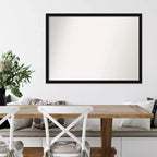 Miroir mural étroit noir Avon, non biseauté, 40" x 29"