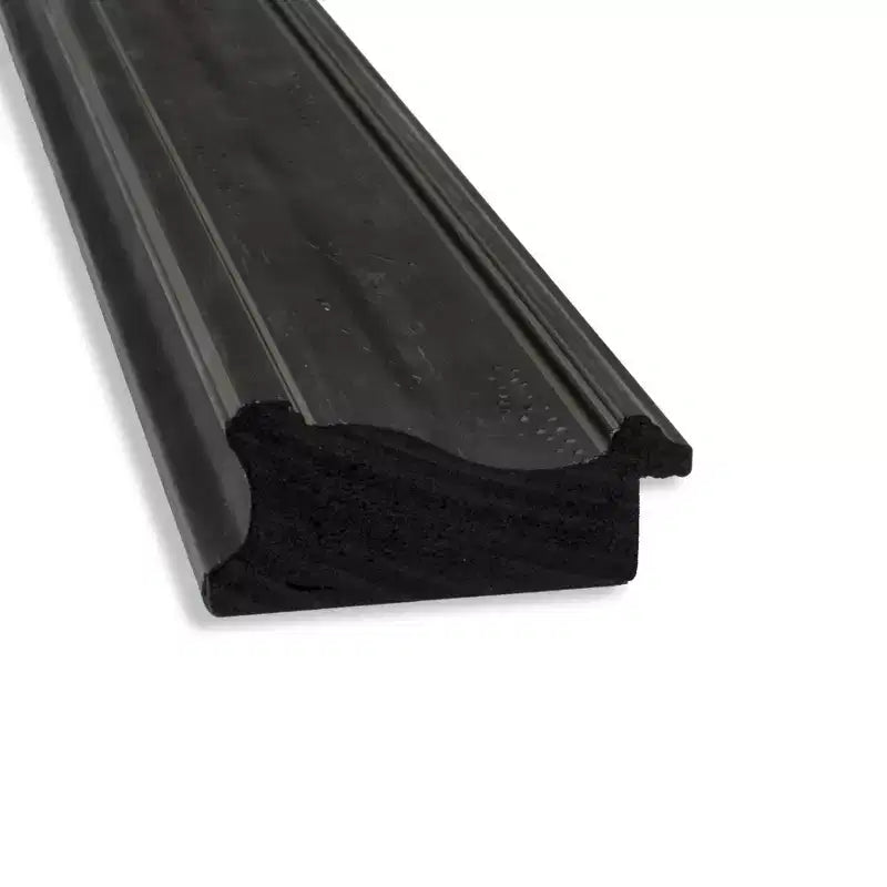 Miroir de porte étroit 18" x 52" noir naufrage sans biseau, pleine longueur