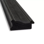 Miroir de porte étroit 18" x 52" noir naufrage sans biseau, pleine longueur