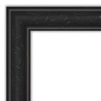 Miroir de porte étroit 18" x 52" noir naufrage sans biseau, pleine longueur