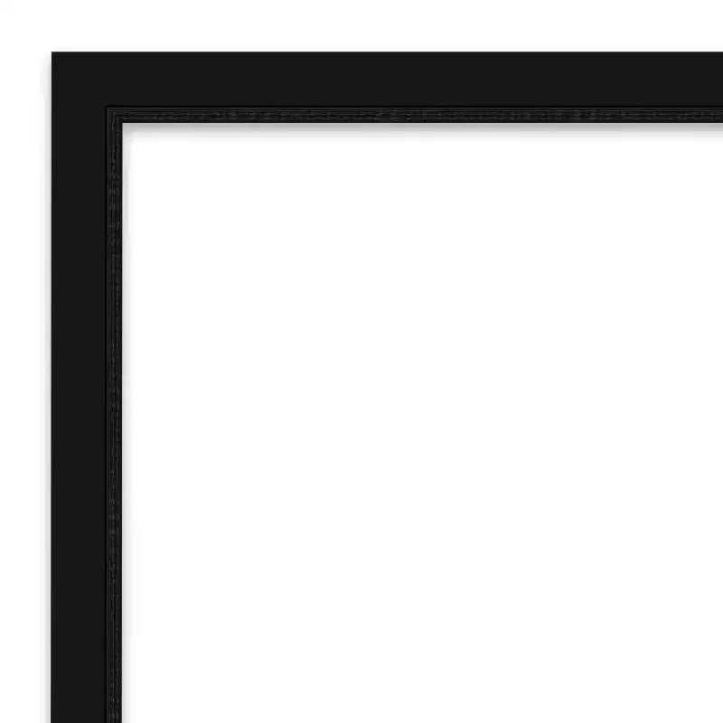 Miroir mural étroit noir Avon non biseauté de 20" x 26"