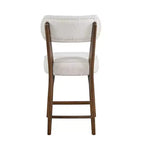 Tabouret de bar Wes mi-siècle moderne en bouclette (2 tabourets de bar)
