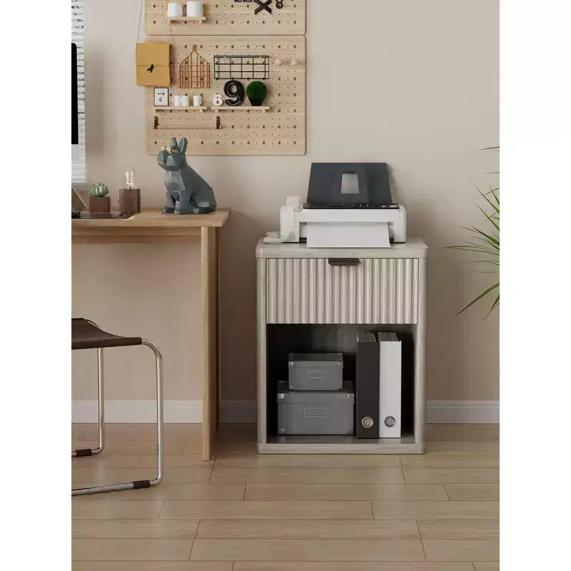 Table de chevet scandinave avec tiroirs encastrés, meuble de rangement, grande table de chevet moderne en bois de style Mid-Century