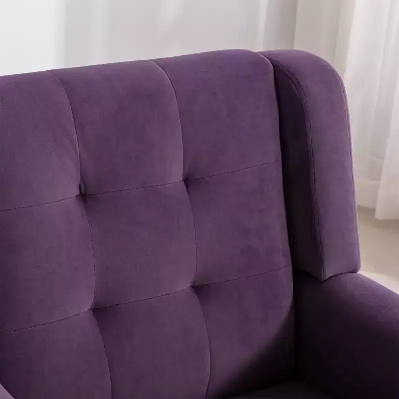 Fauteuil d'appoint moderne capitonné pour salon, fauteuil rembourré doux avec pieds en bois noir, ergonomique pour chambre à coucher