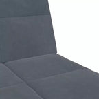 Canapé-lit velours gris foncé, bois, plastique convertible standard