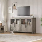 55.12 Grand Buffet avec Rangement, Buffet avec Portes Vitrées