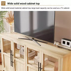 55.12 Grand Buffet avec Rangement, Buffet avec Portes Vitrées