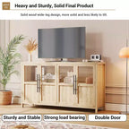 55.12 Grand Buffet avec Rangement, Buffet avec Portes Vitrées