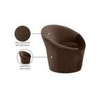 Fauteuil d'appoint Tristan en velours