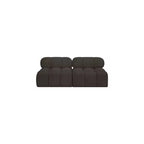 Canapé modulaire Ames en tissu bouclette