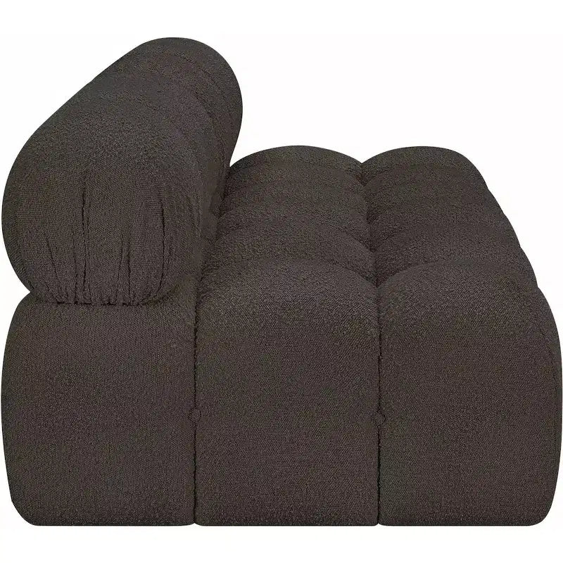 Canapé modulaire Ames en tissu bouclette