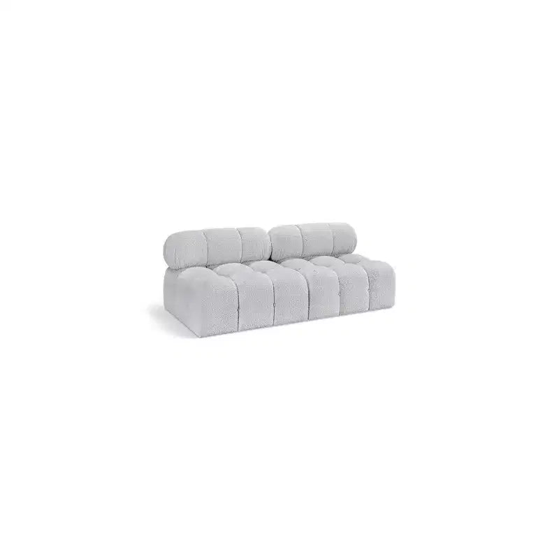 Canapé modulaire Ames en tissu bouclette
