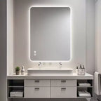 Miroir de salle de bain rectangulaire rétroéclairé 24 x 36