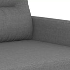 Canapé 3 places gris foncé Polyester, Métal, Textilène, Mousse 3 places