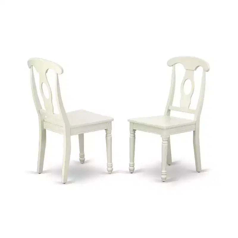 Table de patio ronde 42 pouces Table de salle à manger extérieure avec 4 chaises Design bord de mer