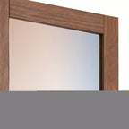 Miroir de commode Royal Hampton, cadre rectangulaire, bois de pin brésilien d'acajou
