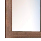 Miroir de commode Royal Hampton, cadre rectangulaire, bois de pin brésilien d'acajou