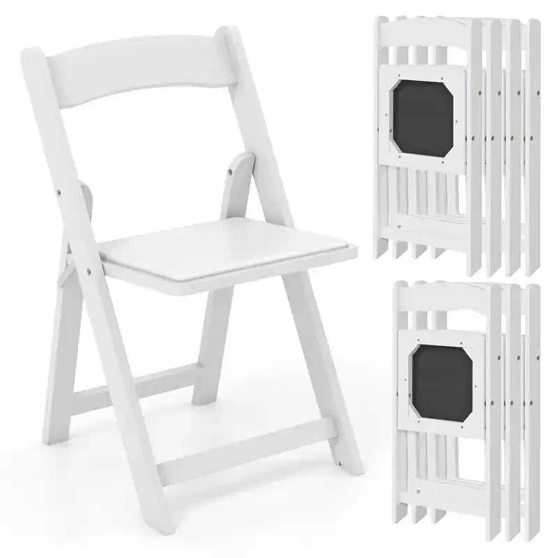 4 chaises de salle à manger avec pieds en bois d'hévéa et assise rembourrée pour la maison, le bureau et les événements