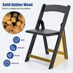 4 chaises de salle à manger avec pieds en bois d'hévéa et assise rembourrée pour la maison, le bureau et les événements