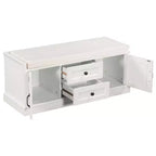 Banc de rangement en bois, Banc de rangement d'entrée avec tiroirs et armoires, Banc à chaussures de foyer avec coussin amovible pour entrée, chambre, salon