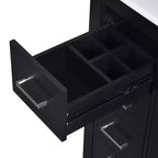 Meuble-lavabo de salle de bain de 30 po avec évier, meuble de rangement de salle de bain avec tiroirs, meuble-lavabo simple avec portes à fermeture douce