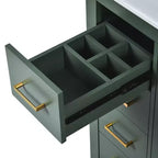 Meuble-lavabo de salle de bain de 30 po avec évier, meuble de rangement de salle de bain avec tiroirs, meuble-lavabo simple avec portes à fermeture douce