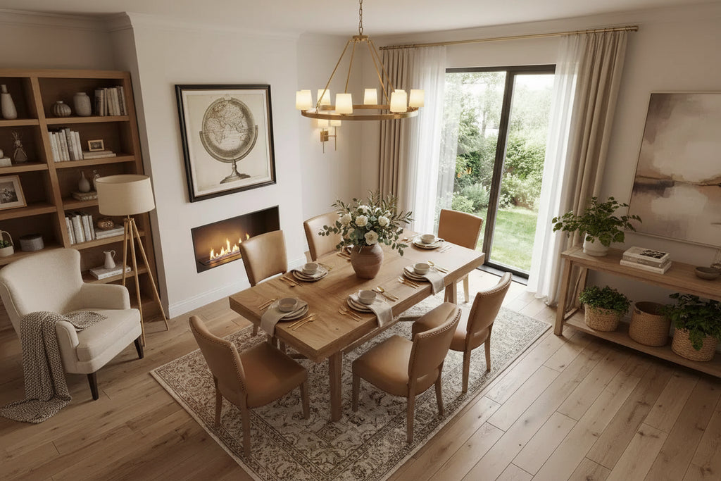 Table de salle à manger de ferme rustique de 180 cm, table de cuisine pour 6 à 8 personnes, table en MDF d'une capacité de 136 kg, multifonctionnelle pour le bureau à domicile et les conférences