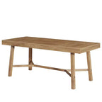 Table de salle à manger de ferme rustique de 180 cm, table de cuisine pour 6 à 8 personnes, table en MDF d'une capacité de 136 kg, multifonctionnelle pour le bureau à domicile et les conférences