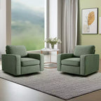 Fauteuil pivotant à 360° capitonné, accoudoirs rembourrés, aucun assemblage requis