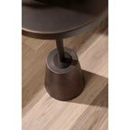 Table d'appoint ronde en métal Tira, bronze, 14x14x24