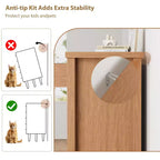 Commodes à 6 tiroirs, meuble TV en bois avec façade à motif en V, console média de centre de divertissement moderne avec rangement pour salon, appartement et entrée.