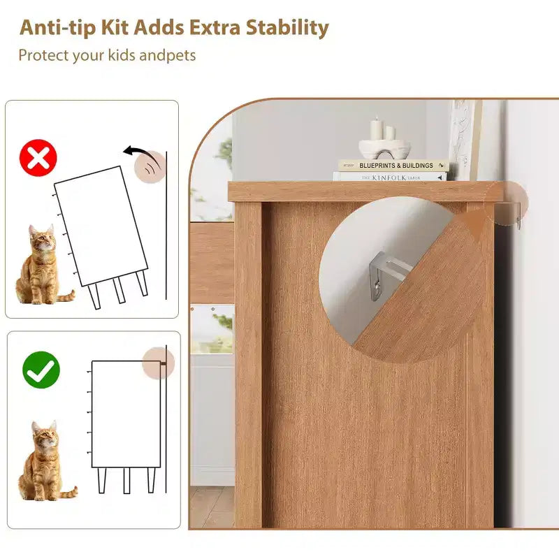 Commodes à 6 tiroirs, meuble TV en bois avec façade à motif en V, console média de centre de divertissement moderne avec rangement pour salon, appartement et entrée.