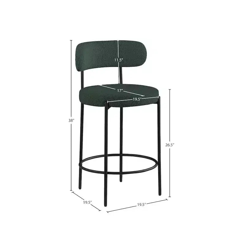 Tabouret en tissu bouclé Beacon (lot de 2)