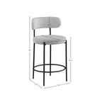 Tabouret en tissu bouclé Beacon (lot de 2)