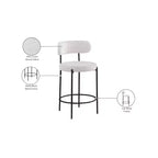 Tabouret en tissu bouclé Beacon (lot de 2)
