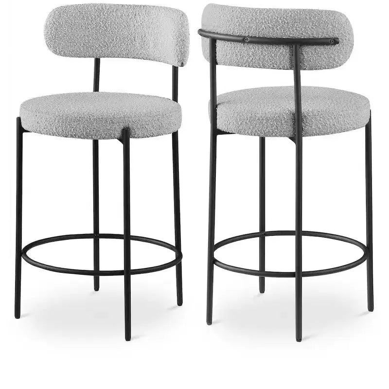 Tabouret en tissu bouclé Beacon (lot de 2)