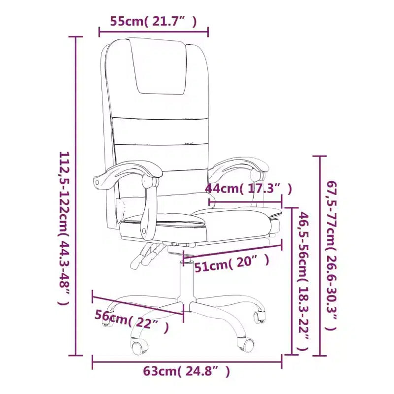 Fauteuil de bureau massant Similicuir noir, métal, contreplaqué, mousse