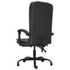 Fauteuil de bureau massant Similicuir noir, métal, contreplaqué, mousse