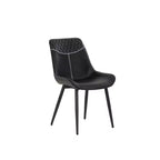 Chaises de salle à manger Elder noires (2 chaises)