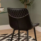 Chaises de salle à manger Elder noires (2 chaises)