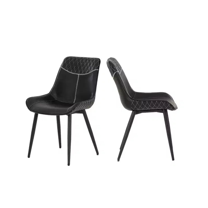 Chaises de salle à manger Elder noires (2 chaises)