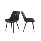 Chaises de salle à manger Elder noires (2 chaises)