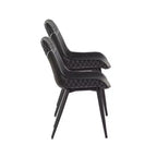 Chaises de salle à manger Elder noires (2 chaises)