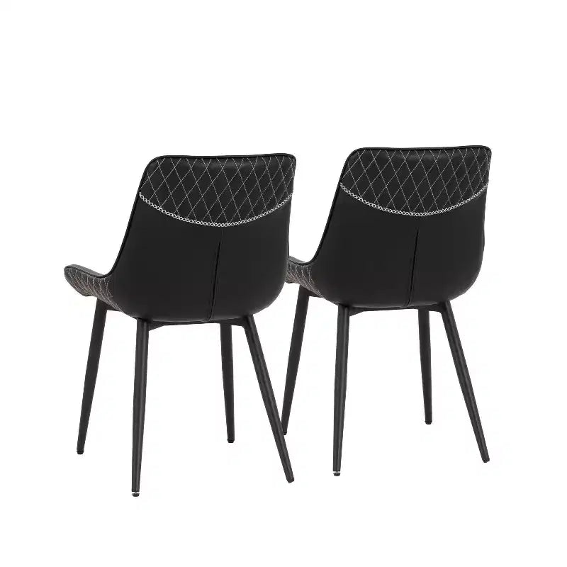Chaises de salle à manger Elder noires (2 chaises)