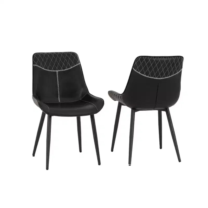 Chaises de salle à manger Elder noires (2 chaises)
