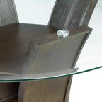 Table de salle à manger Simms Round de hauteur standard en noyer