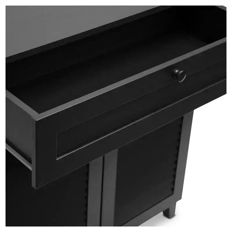 Calvin Shoe - Armoire de rangement - Espresso : Organiseur moderne avec 4 étagères et un tiroir